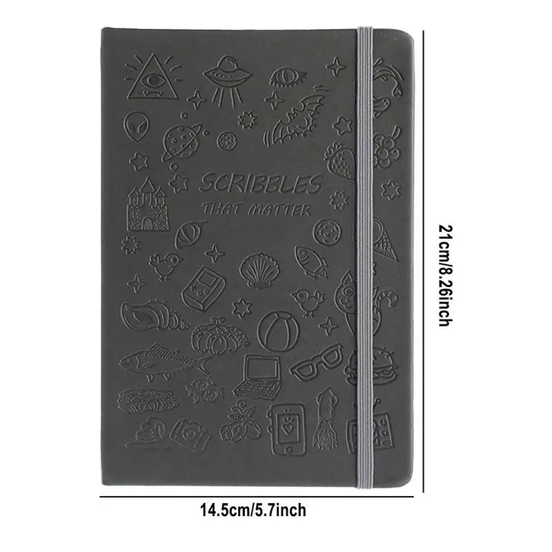 Recipe Book A5 Notebook Blank Write In Recipe Book PU Leather Cover Journal Book Ribbon Bookmark Stainless Steel Blinder For