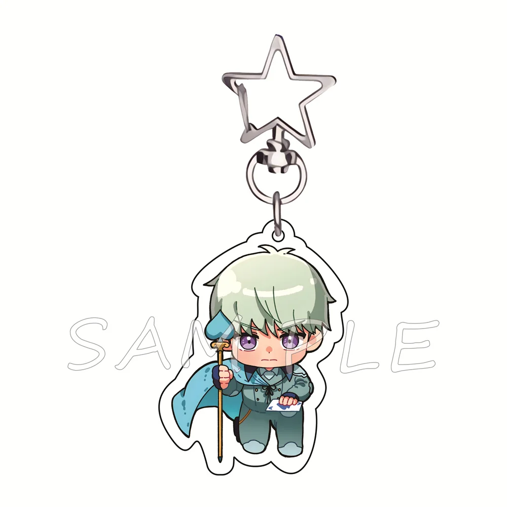 Kaiju No.8 6cm Star Hook Acrylic Keychain Royal Chess Chibi Action Anime Bag Charm Car Key Ring Otaku Fans Collectible Gift