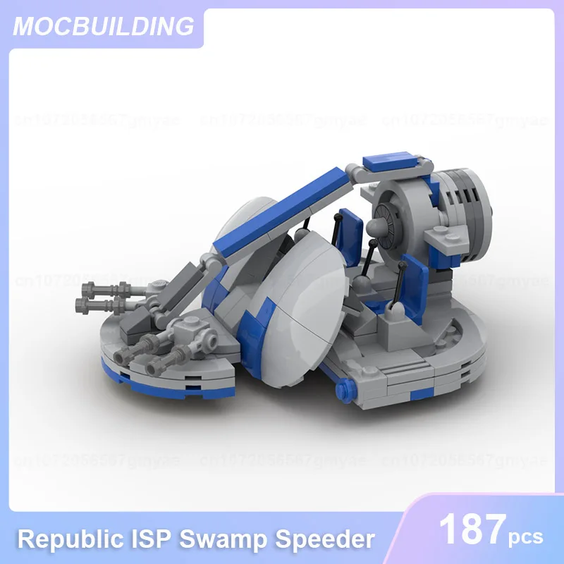 Republic ISP Swamp Speeder Mini Scale Model MOC Building Blocks DIY Assemble Bricks Educational Collection Toys Gifts 187PCS