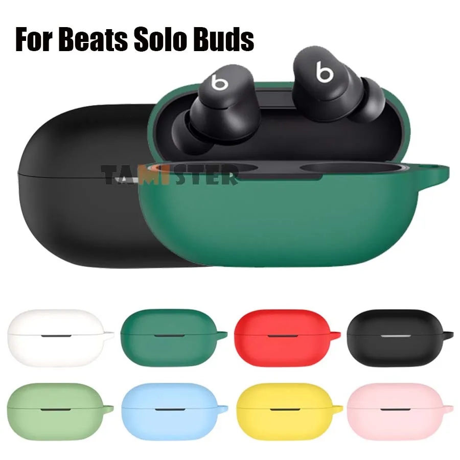 Capa de silicone para Beats Solo Buds, Bluetooth, fones de ouvido sem fio, capa protetora para Beats Solo Buds, acessórios protetor