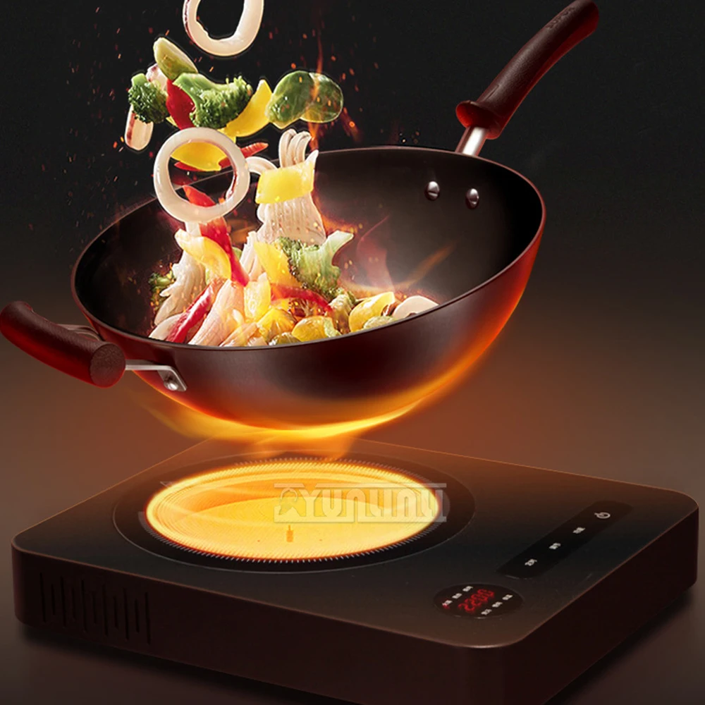 Electric Ceramic Hob Household Cooker High-power Electric Stove Fast Heating Kitchen Cooktop