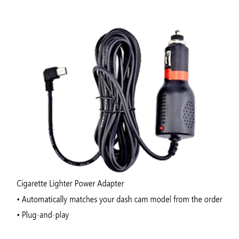 

Прикуриватель Power Plug-and-play Автоматически подходит для модели камеры приборной панели от заказа