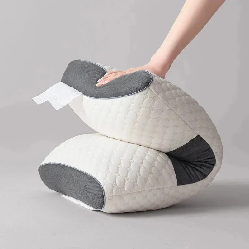 1pc Christmas Stocking Stuffers Gift For Mom Ergonomic Massage Neck Pillow Orthopedic Contour Support Adjustable Sleeping Pillow