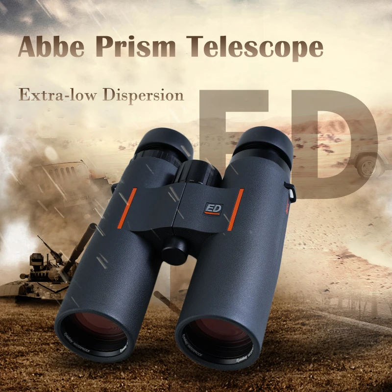 

Eyeskey-BAK4 Night Vision Binoculars for Outdoor Camping 10x42ED Abbey Prism Flat Field, Ultra HD Handheld Waterproof Powerfu