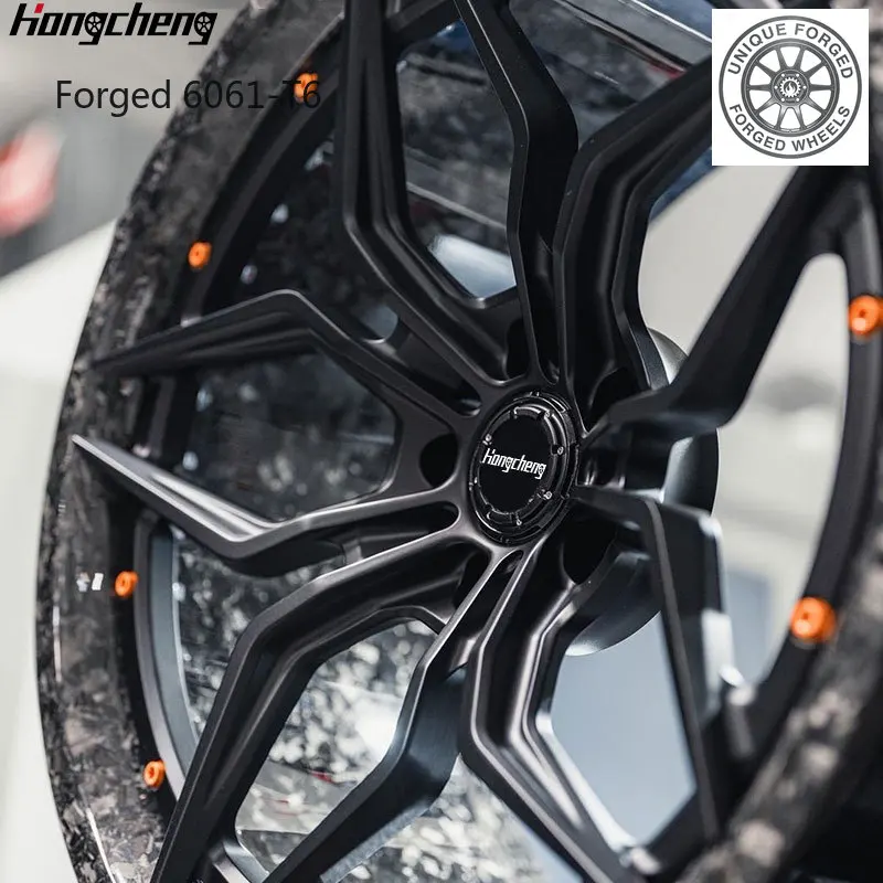 

2026 New Design Customized 2-Piece Forged Carbon Fiber Wheels 5x112 5x114.3 5x120 Carbon Fiber Rims