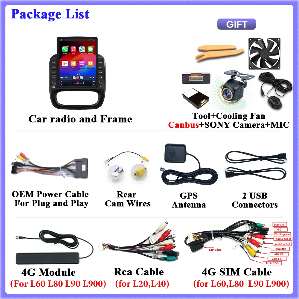 لرينو ترافيك 3 14-21 لأوبل فيفارو B Carplay DVD Autoradio DSP أندرويد السيارات فيديو راديو السيارة لتحديد المواقع والملاحة شاشة السيارة #3