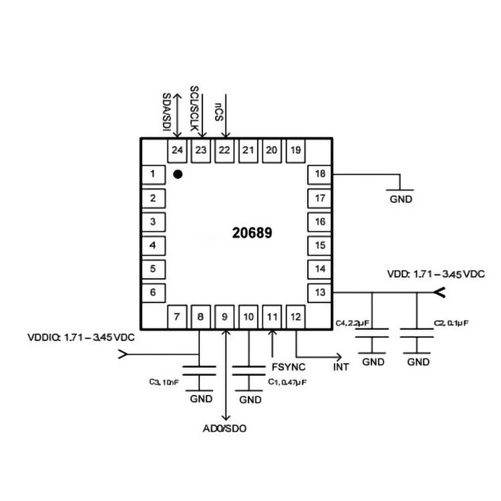 6-Axis Motion Sensing Module Supporting Real-Time Data Analysis via Onboard Digital Motion Processor for Robotics