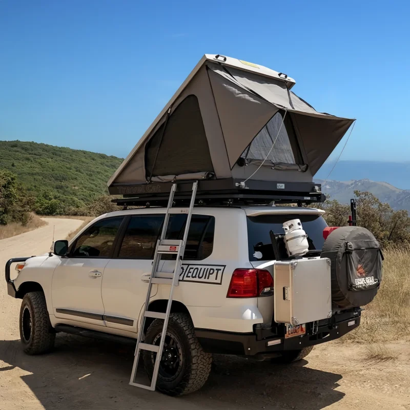 

Easy Set up Slimline Car Hardshell Rooftop Tent 4x4 Off-road Camping Hard Shell Roof Top Tent with RTT Roof Rack,Custom