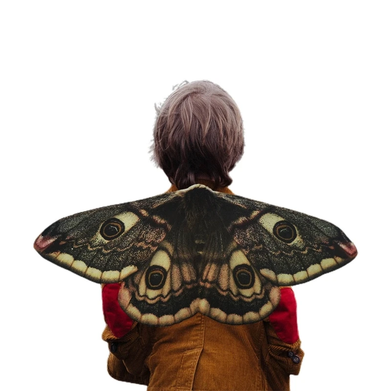 

Infant Halloween Moth Wing Lovely Butterfly Cape with Elastic Adjustable Strap