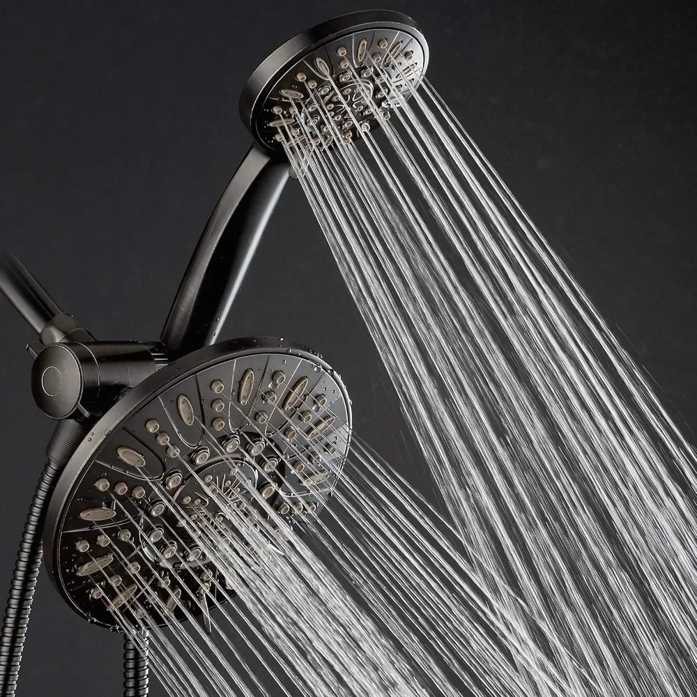 Premium High Pressure 3-Way Rainfall Combo with Extra Long 72 inch Hose – Enjoy Luxury  Rain Showerhead