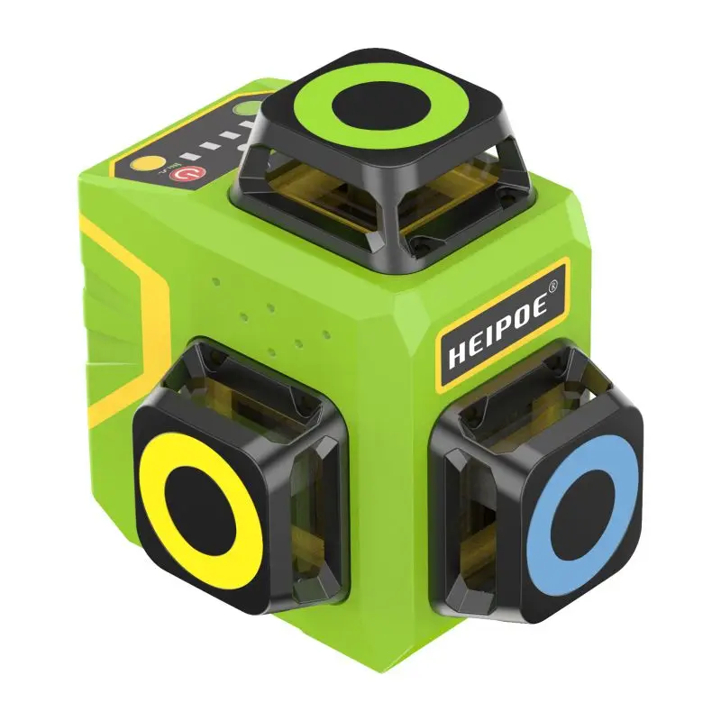 3D Green Beam 12 Lines Nivel Laser Level huepar Laser level 360 lazer terazi laser en cruz