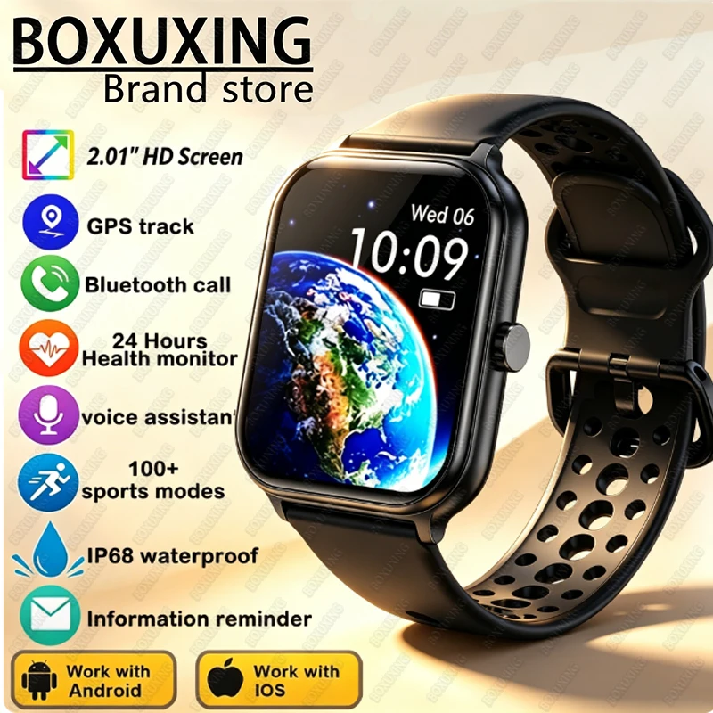 2026 New Watch 5 Global Version ECG Smart Watch Men Women 24-hour Health Monitor GPS Track Sports Fitness Waterproof Smartwatch