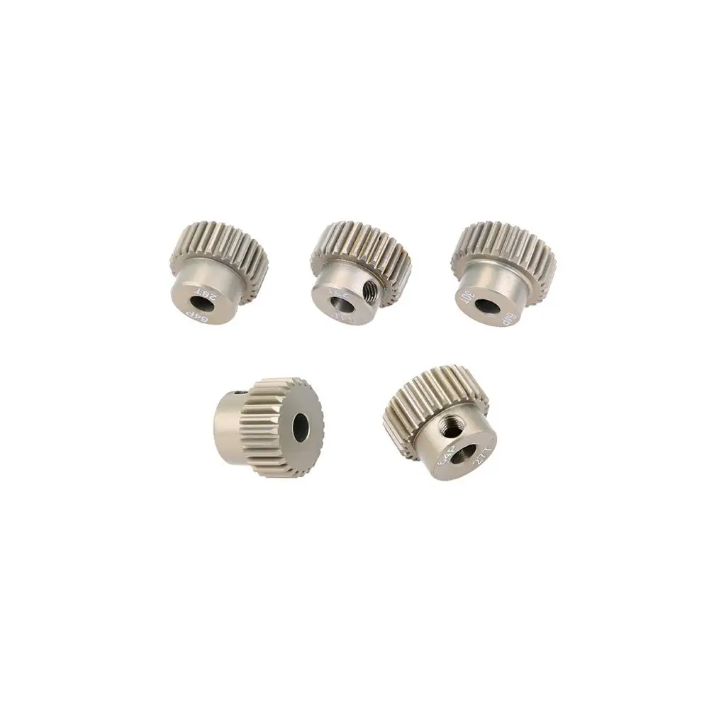 Surpass Hobby 64DP 3.175mm 21T-25T 26T-30T 31T-35T 36T-40T 41T-45T 46T-50T Metal Pinion Motor Gear for 1/10 RC Car Accessories