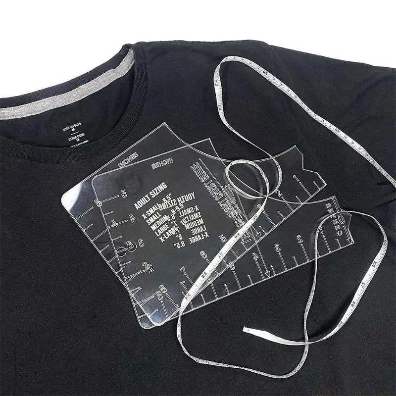 A2BE T-Shirt Ruler Guide Sublimation Designs T-shirt High T-Shirt Alignment