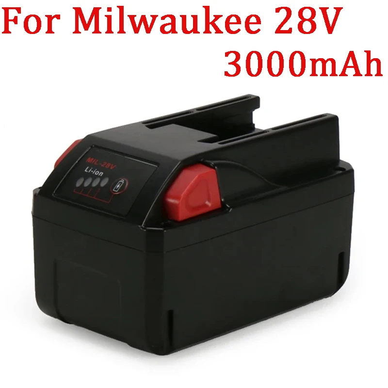 

28 В 3000 мАч для Milwaukee M28 аккумулятор литий-ионный сменный аккумулятор для Milwaukee 28 В M28 48-11-2830 0730-20 аккумулятор для инструментов