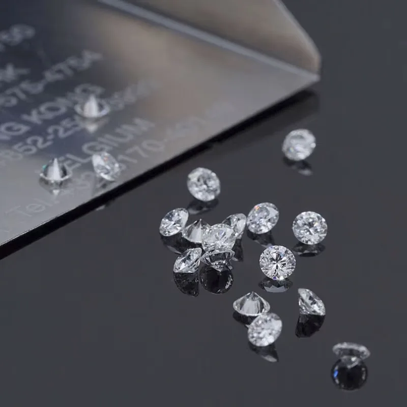 100% حقيقي D اللون VVS 3EX مختبر نمت الماس 1.3 مللي متر ~ 3.4 مللي متر بدون شهادة الماس فضفاض لتقوم بها بنفسك للمجوهرات سوبر وايت نقي #4