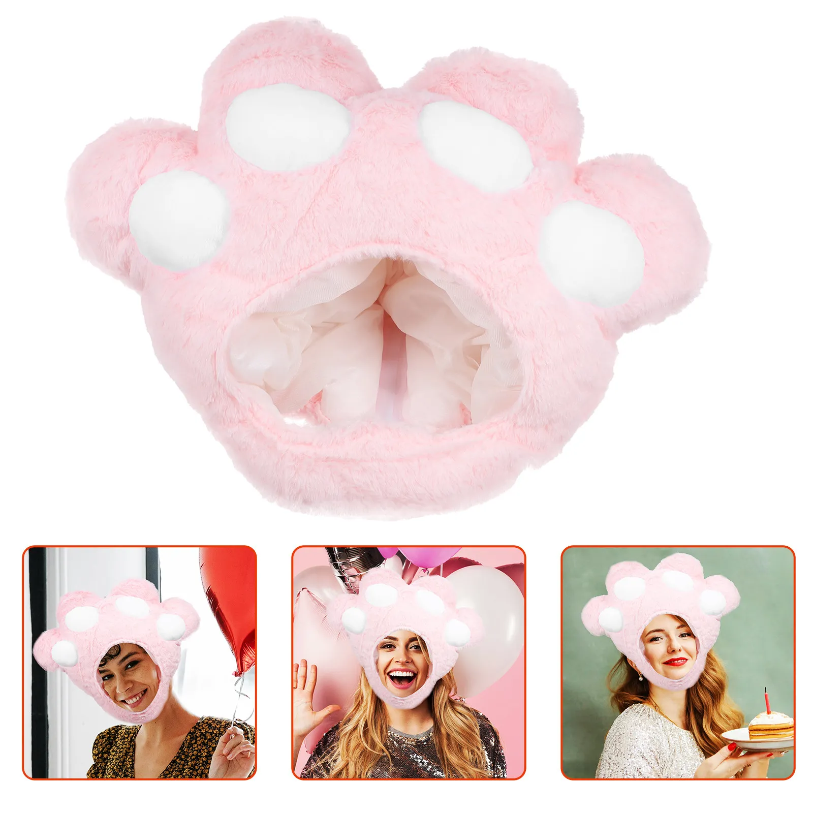 

Cat Claw Headwear Soft Comfortable Party Costume Hat Cosplay Kitten Claw Shape Novelty Photo Prop Festival Cap