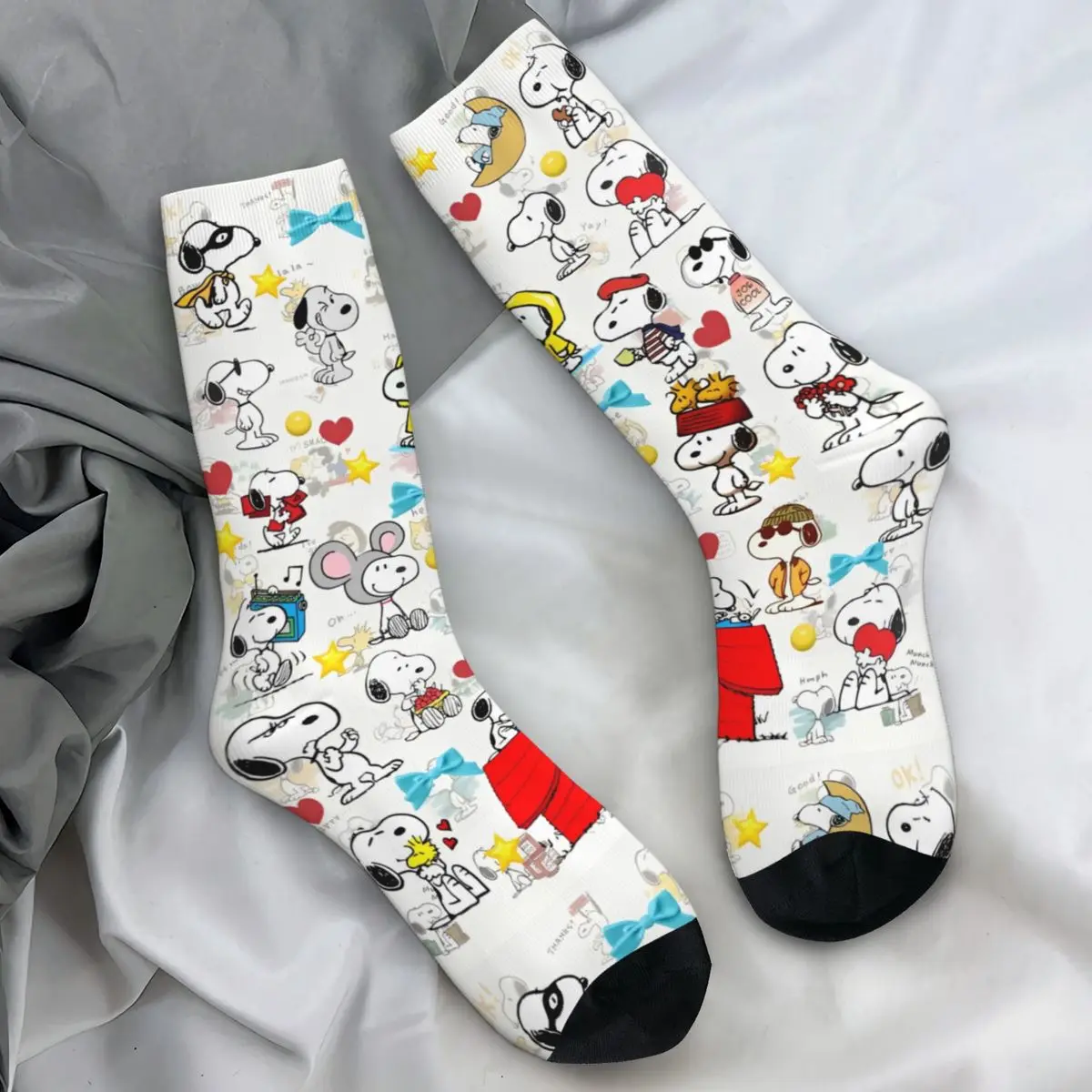 Snoopy Stockings Men Miniso Socks Soft Casual Socks Spring Running Sports Anti Skid Design Socks Birthday Present