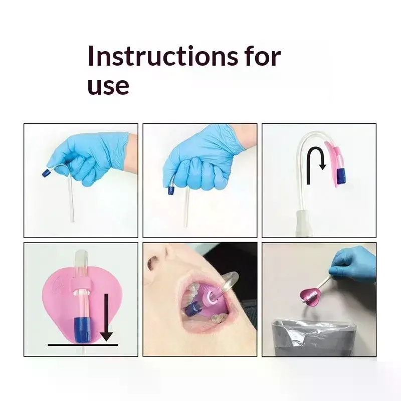 5/10pcs Autoclavable Dental Suction Tube Holders: Oral Care Saliva Ejector HVE Positioners for Professional Hygiene & Clinic Use