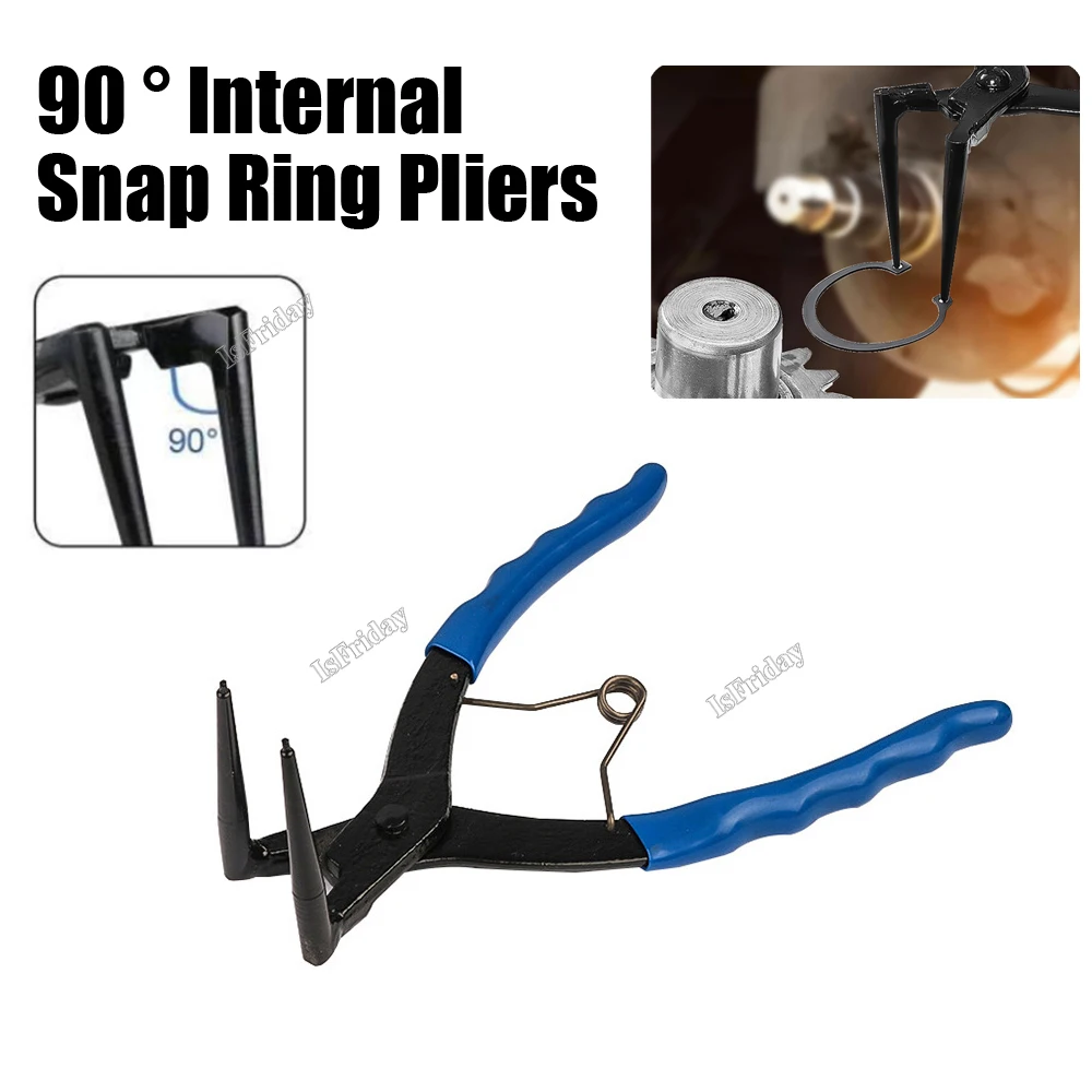 Hot-Pliers Circlips Snap Ring Grip Plier 50 mm Long Nose 1.2mm 90 Degrees Bending For Motorcycles Trucks