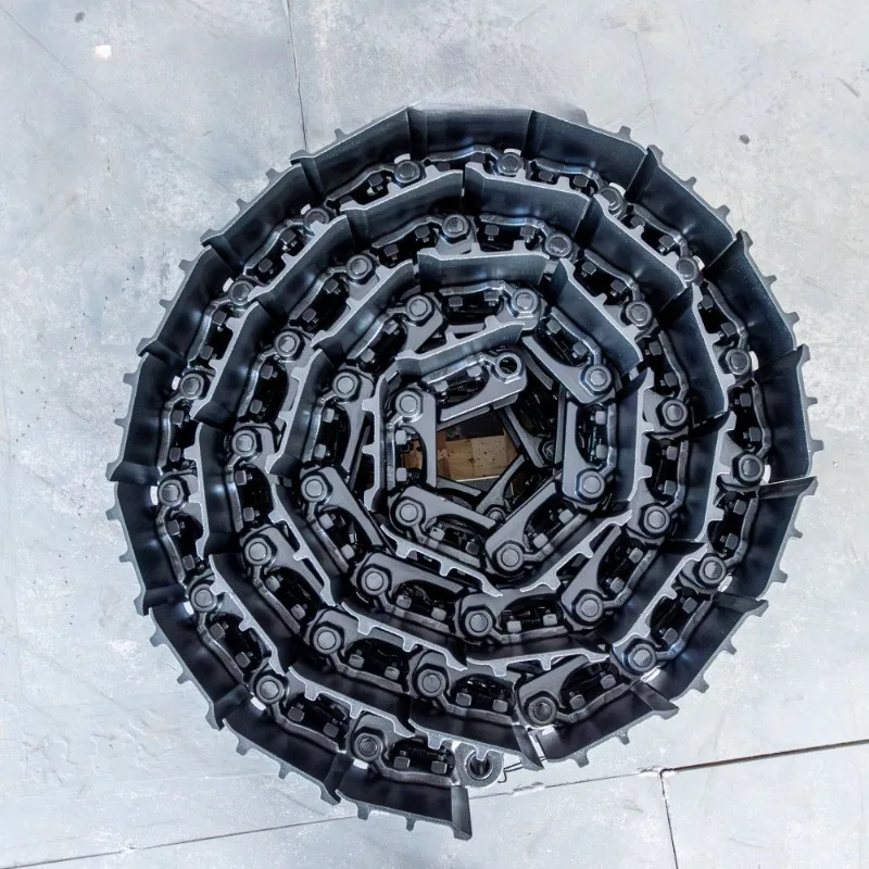 Agricultural machinery chassis with steel excavator tracks and crawler chassis