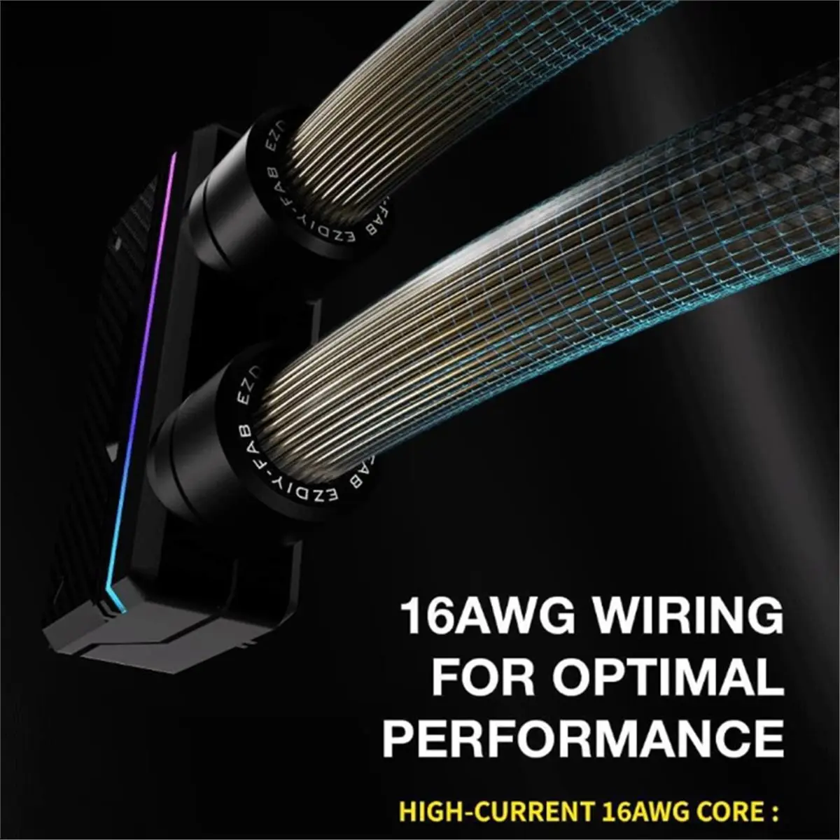 (DT37) 24-Pin 90-Degree Bendable Modular Cable ARGB Lighting Synchronization Fully Modular 5V 30CM White