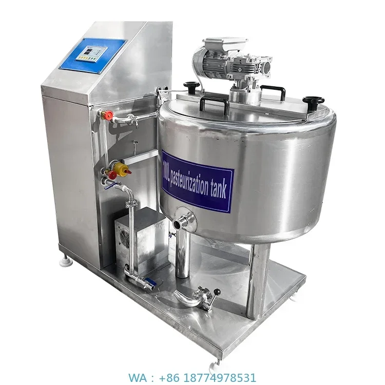 Tanque Pasteurizador Eléctrico con Agitador para Mezclar y Calentar, Pasteurizador de Cerveza, Yogur, Queso, Miel, Huevo, Máquina de Pasteurización de Leche