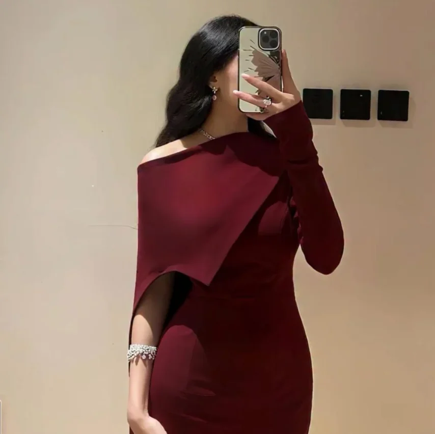 

Arabian Night Sweetheart Dresses Claret Customized Luxurious Simply Sexy Evening Prom Gowns فستان سهره نسائي2025