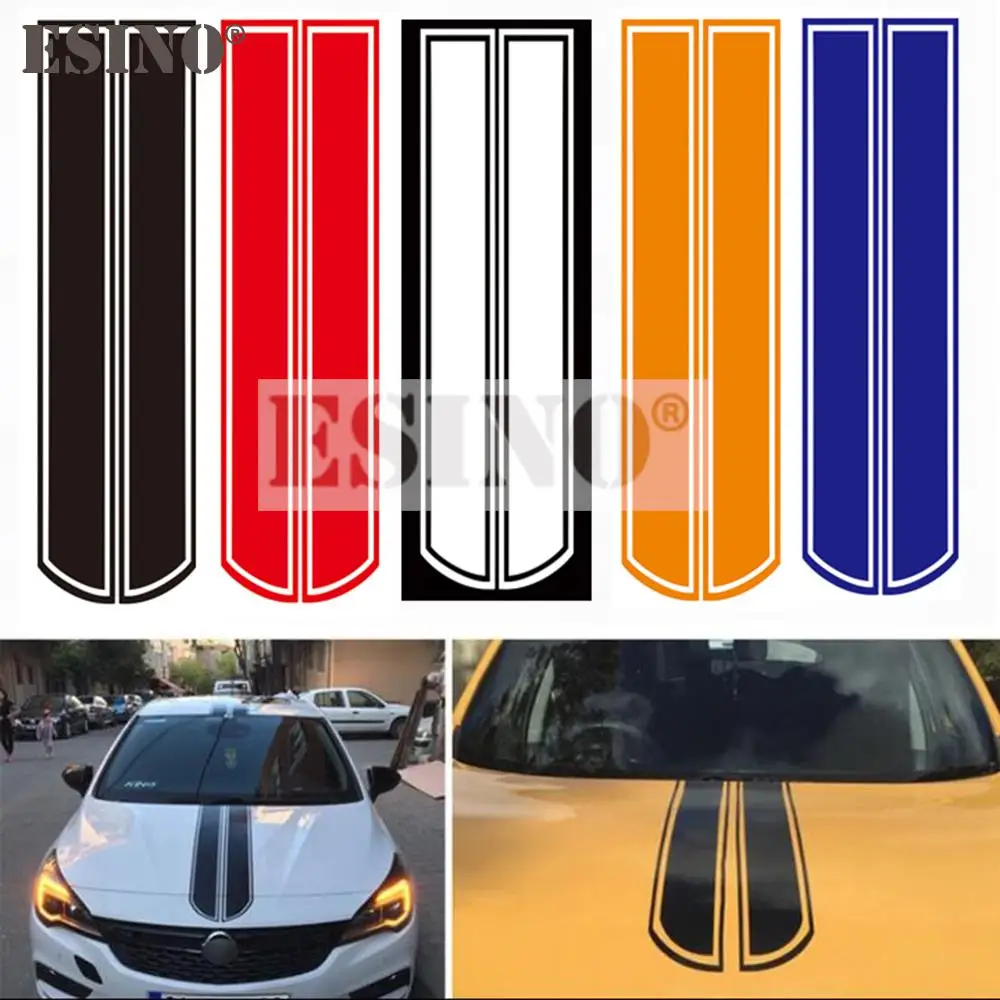 

New Styling Stripe Car Hood Covers Vinyl Racing Sports Decal Head Car Sticker Car Accessories