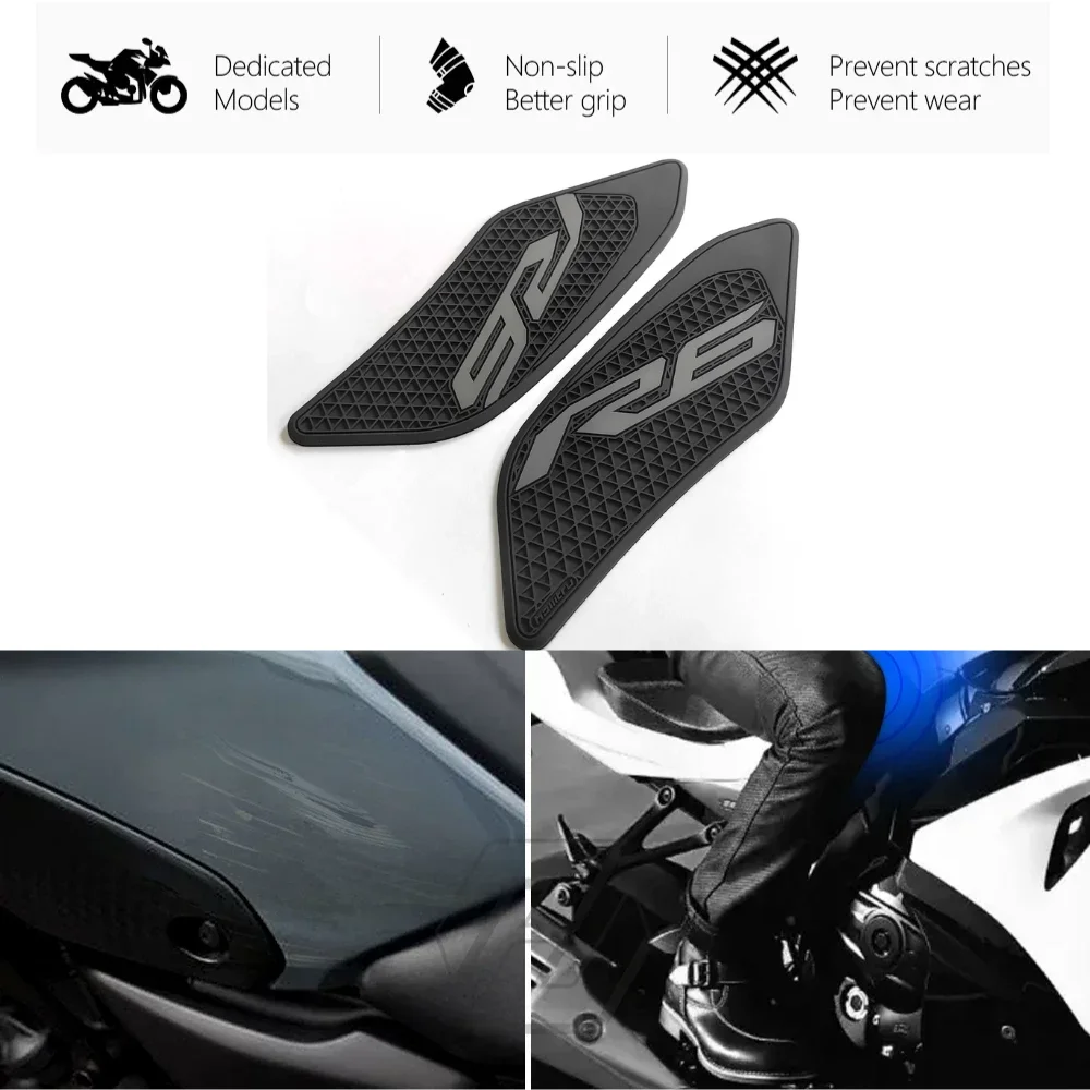 

Motorcycle Accessorie For Yamaha YZF R6 2017-2025 Motorcycle Side Tank Pad Knee Protection