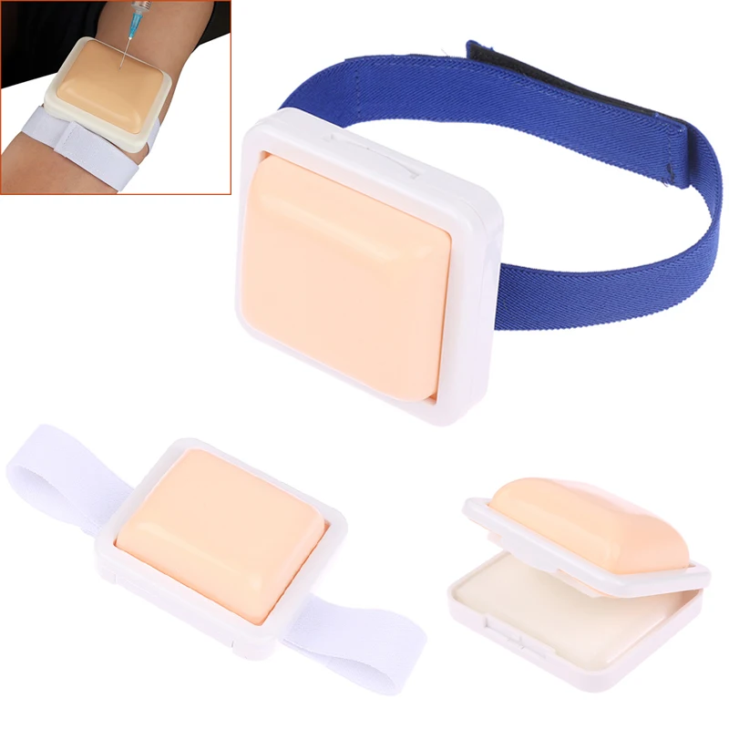 Wearable Intravenous Intramuscular Injection Training Pad IV Injection Practice Pad Venipuncture Training Injection Simulation
