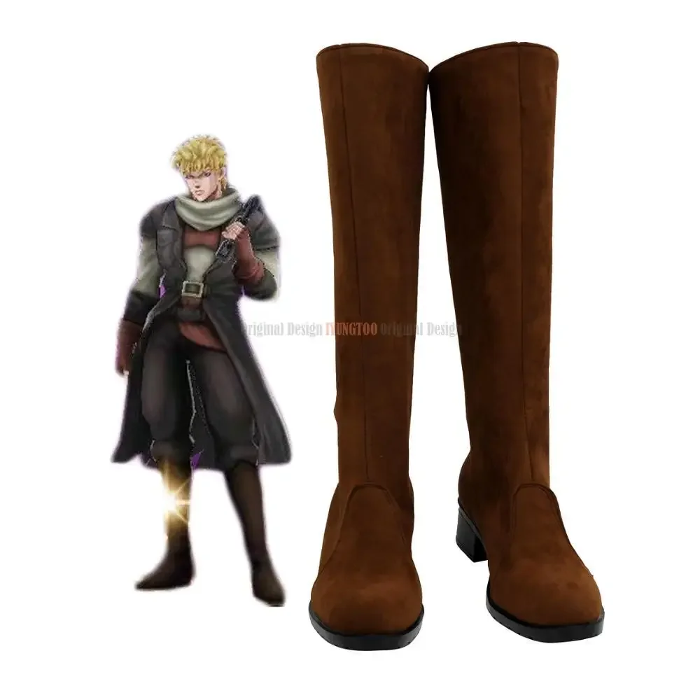 

JOJO Caesar Brown Shoes Cosplay JoJo'sBizarreAdventure Young Caesar Anthonio Zeppeli Cosplay Boots Leather Shoes Custom Made