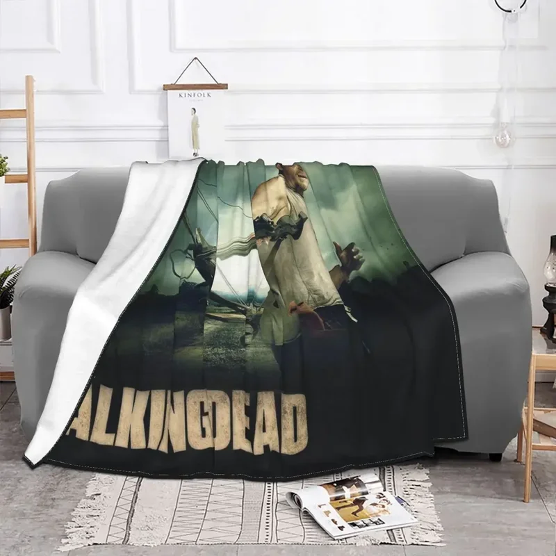 The Walking Dead Horror Movie Blankets Violence Jeffrey Dean Plush Throw Blanket Bedding Couch Printed Lightweight Bedspread