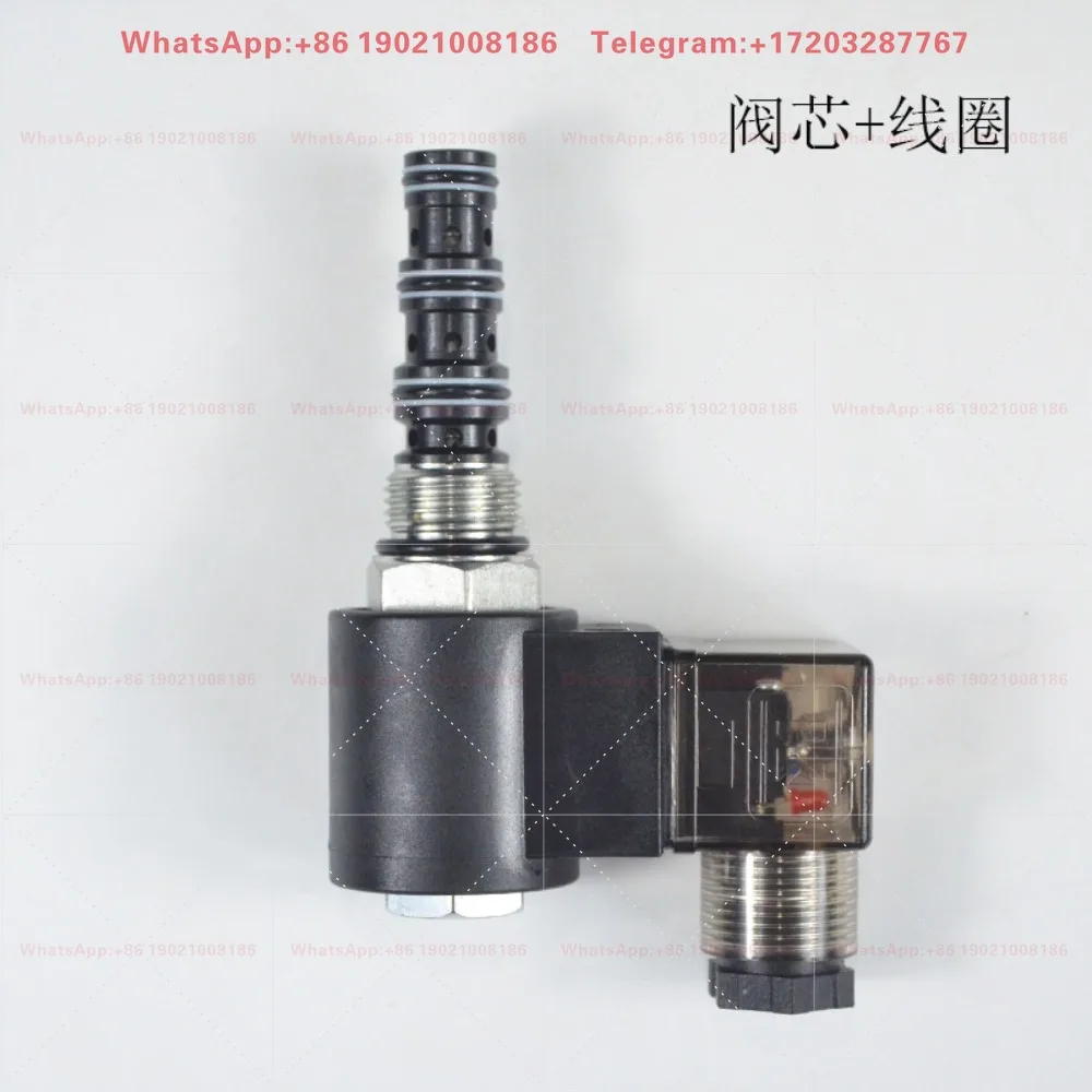 Threaded cartridge two-position four-way solenoid directional valve DHF08-240 241 242/SV08-41