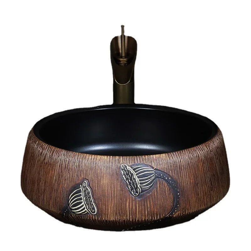 Lavabo Mesa Lavabo Retro Cerámica Lavabo Baño