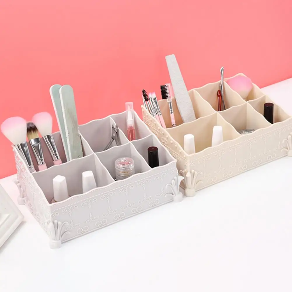 Storage Basket Great ABS Cosmetic Storage Box All-Purpose Pen Makeup Brush Organizer Box for Home