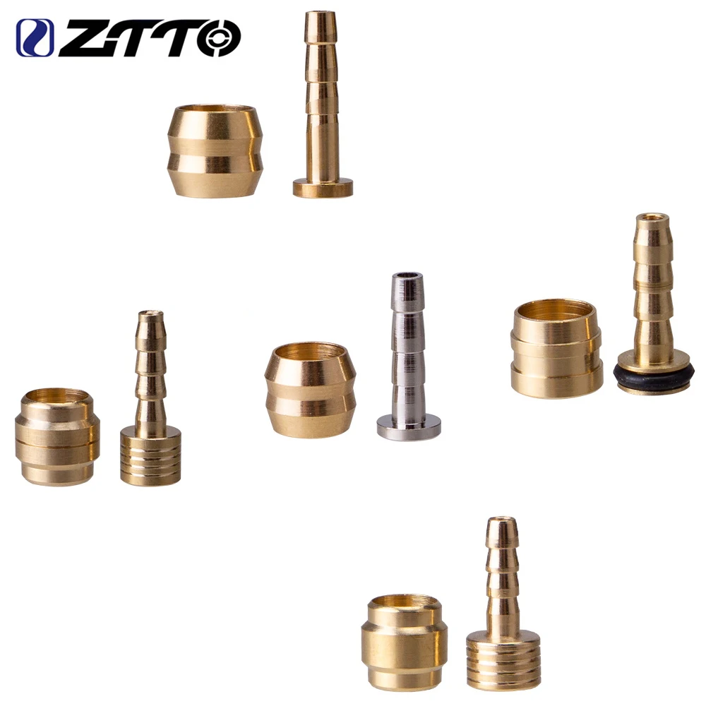 ZTTO MTB Mountain Bike Hydraulic Disc Brake Oil Hose Connector Bicycle Cable Insert And Olive Set For Parts BH59 BH90 10 Sets