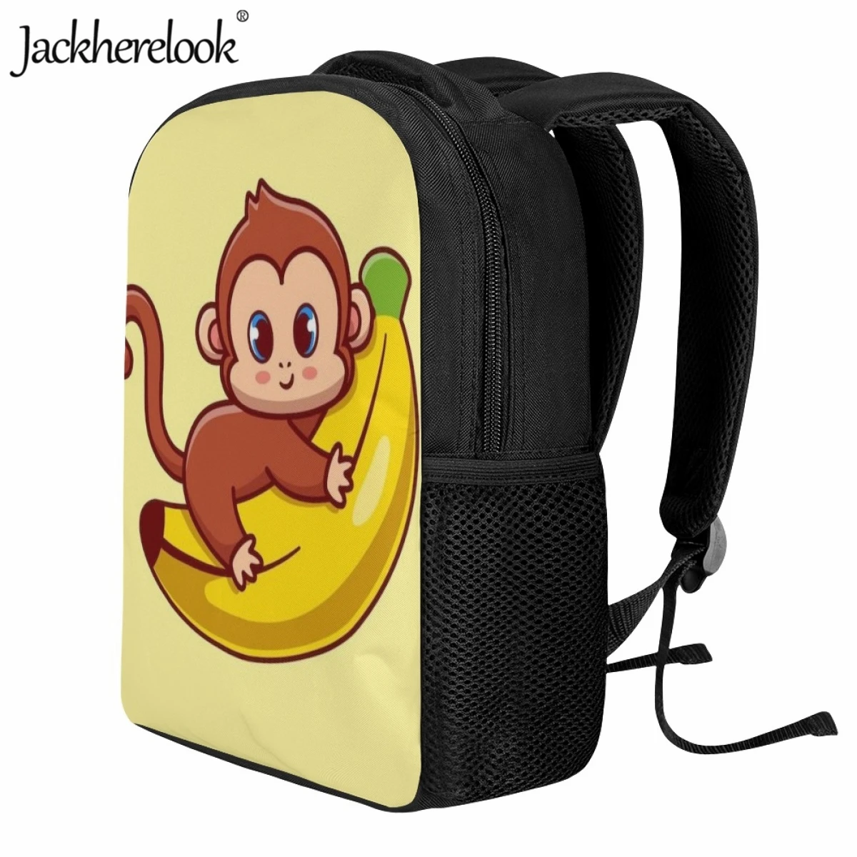 Jackherelook Affe Baby Cartoon Schult asche für Kinder lässig niedlichen Rucksack Kindergarten Kind praktische Reise Buch Taschen Rucksack