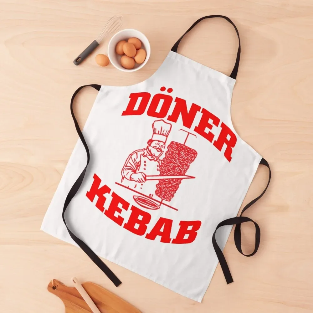 D?NER KEBAB,DONER KEBAB Apron barber uniform Kitchens Accessories Woman Work Restaurant Apron