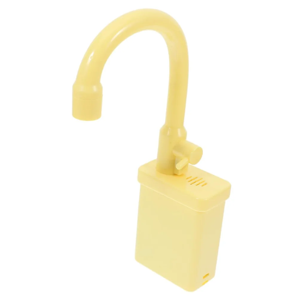 Brinquedo de substituição de torneira de cozinha rotativa com simulação de água corrente torneira de pia de cozinha brinquedo de torneira de plástico