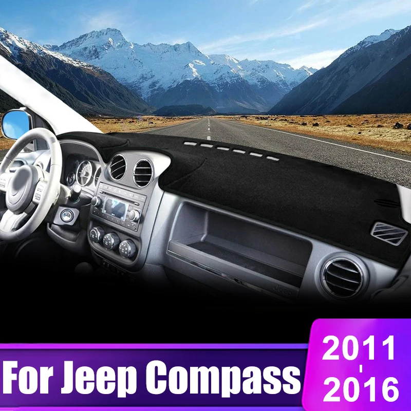 

For Jeep Compass 2010 2011 2012 2013 2014 2015 2016 Car Dashboard Cover Instrument Desk Sun Shade Mat Non-slip Pad Accessories