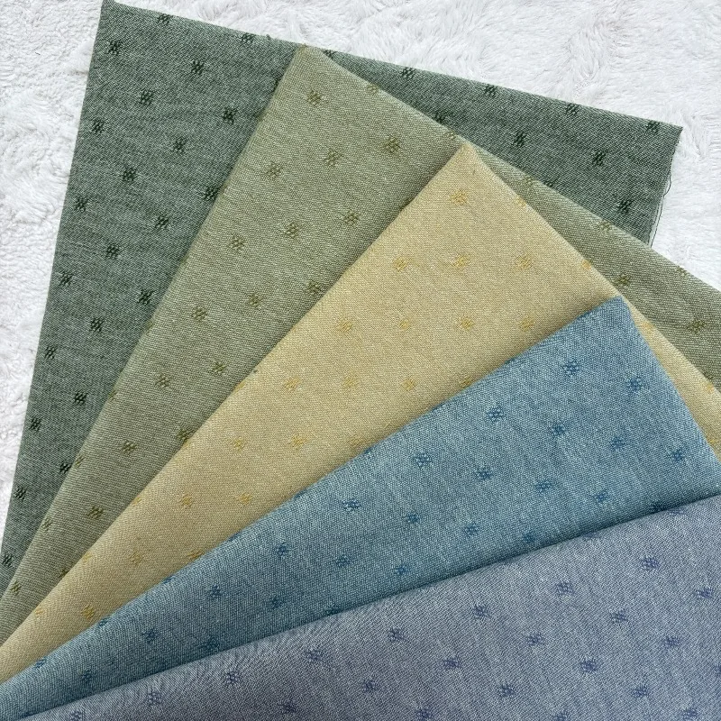 50*140CM Handgemachte DIY Tasche Puppe Japanischen Garn Gefärbt Baumwolle Stoff Quilten Baumwolle Patchwork Kissen, Geldbörse Tuch – Detail 2