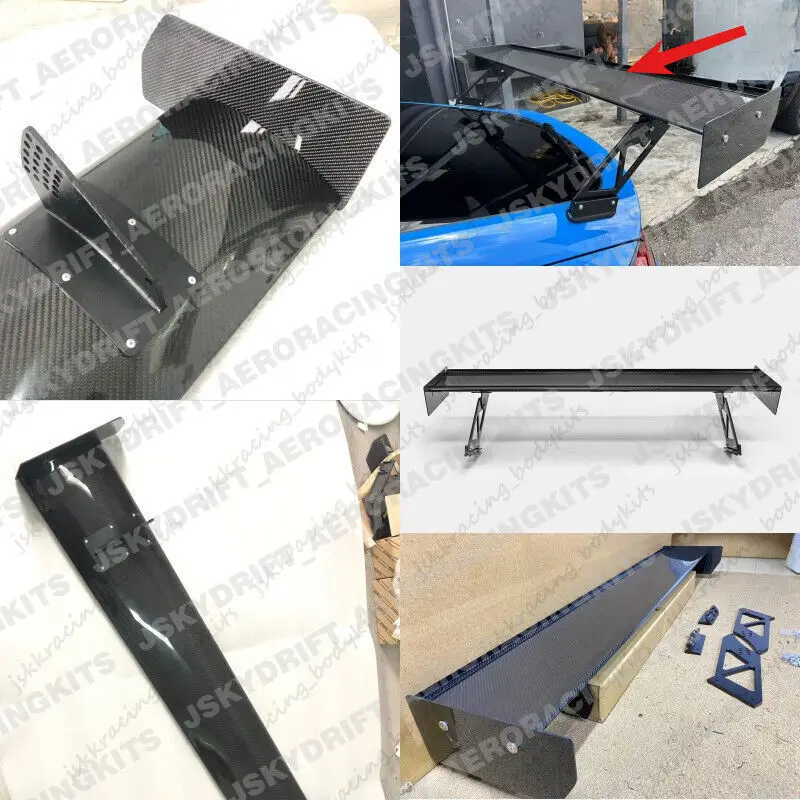 For Honda Civic Hatchback FL5 Rear Trunk GT Spoiler Wing Diffuser Carbon Fiber car bodykits