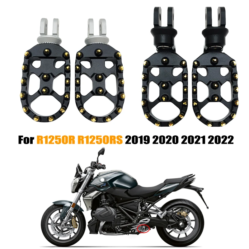 

R1250R R1250RS Adjustable Front Footrest Rotatable Foot Rest Foot Pegs For BMW R1250 R R 1250 R R 1250 RS 2019 2020 2021 2022