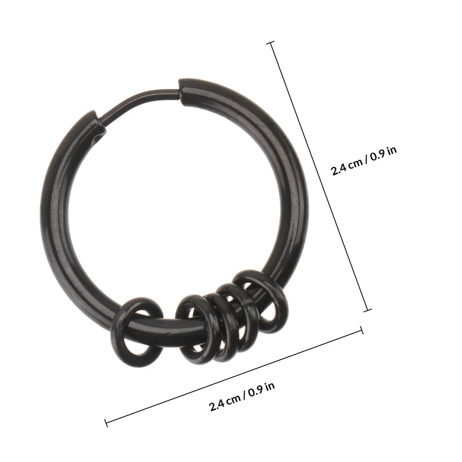1Pair High Class Titanium Steel Earrings Men Unique Chic Ear Hook Jewelry Exquisite Stylish Earring for Teenagers Adults Gift