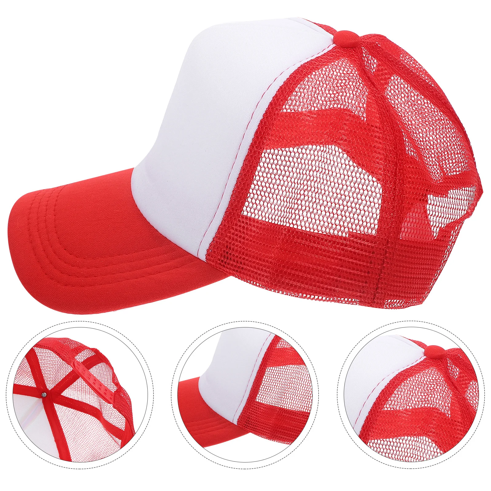 

10Pcs Sublimation Blank Hats Mesh Baseball Caps Heat Transfer DIY Outdoor Activities Trucker Hats Mesh Baseball Cap