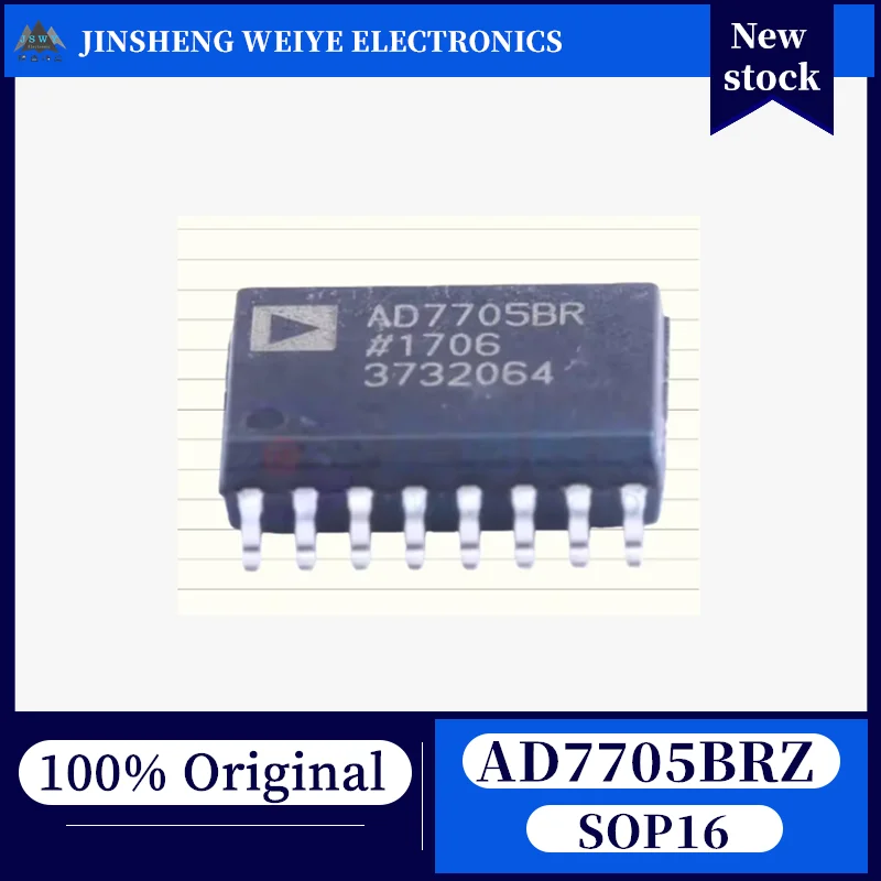 (1/10 piece) AD7705BRZ AD7705 SOP16 2-Channel Differential Input Best Quality Original Stock Chipset