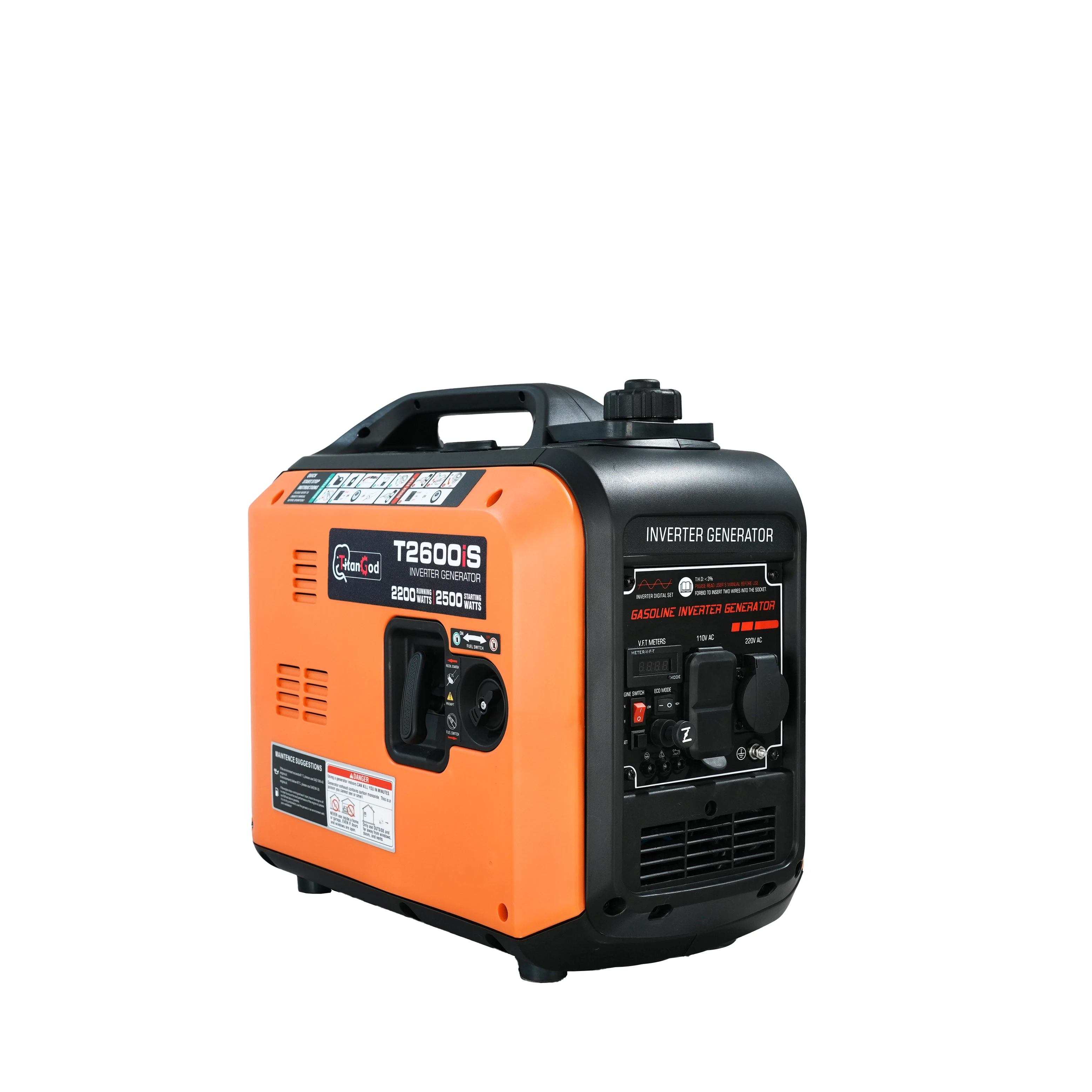 

T2600IS Single Digital Inverter 4-Stroke 151cc Auto Remote 60Hz Eco-Friendly EPA 95% Efficiency 6.8 Camping