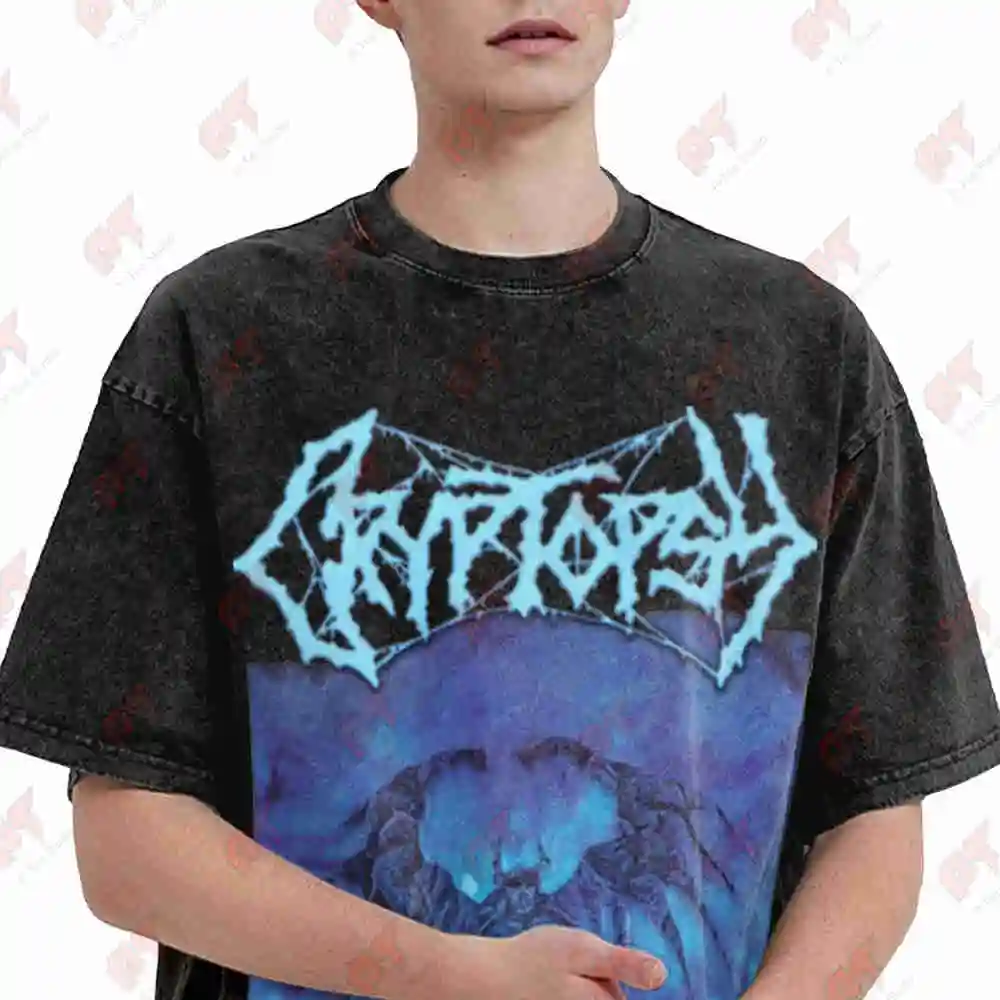 Cryptopsy 2026 Vintage Washed Tee Pure Cotton T-Shirt