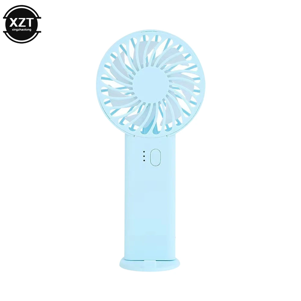 Portable Fans With Bracket Handheld USB Rechargeable Fan Mini Desktop Air Cooler Outdoor Fan Cooling Travel Hand Fans Summer